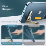 Ultra-thin adjustable metal kickstand for phone and tablet