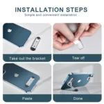 Ultra-thin adjustable metal kickstand for phone and tablet