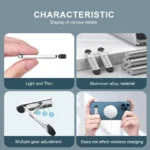 Ultra-thin adjustable metal kickstand for phone and tablet