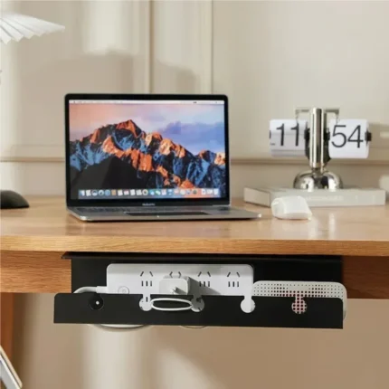 Under Desk Cable Management Tray Power Strip Holder