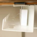 Under-desk metal cable management tray for power strips