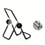 Universal mobile device stand holding smartphone for online shopping