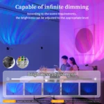USB Aurora Projection Light with flexible gooseneck and remote control