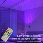 USB Aurora Projection Light with flexible gooseneck and remote control