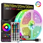 USB RGB LED strip lights with smartphone app control