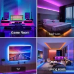 USB RGB LED strip lights with smartphone app control
