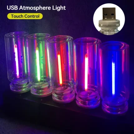 Multi-color USB atmosphere light with retro ceramic LED filament