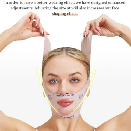 V-Line lifting mask strap for double chin reduction and jawline contouring