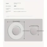 Magnetic adhesive wall mount holding a remote control and cable