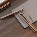 Wooden ergonomic laptop stand with 12 degree tilt for MacBook