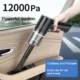 Cordless handheld car vacuum with 12000Pa suction for detail cleaning