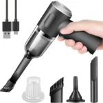 Cordless handheld car vacuum with 12000Pa suction for detail cleaning