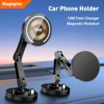 15W magnetic wireless car charger dashboard mount