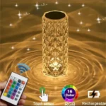 16-color RGB crystal rose diamond table lamp
