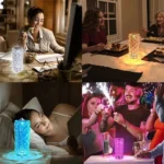 16-color RGB crystal rose diamond table lamp
