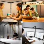 2-in-1 LED monitor desk lamp with eye protection