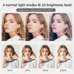 26cm LED ring light with phone holder and tripod