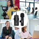 Dual wireless lavalier microphone system for smartphone recording