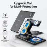 3-in-1 foldable wireless charger for iPhone, Apple Watch, and AirPods