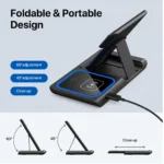 3-in-1 foldable wireless charger for iPhone, Apple Watch, and AirPods