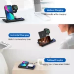 3-in-1 foldable wireless charger for iPhone, Apple Watch, and AirPods