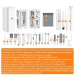 32-in-1 electronics cleaning kit with magnetic pop-up design