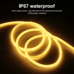 Flexible 360 degree round LED neon strip light in multiple vibrant colors