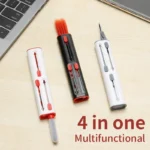 4-in-1 electronics cleaning pen kit for keyboards and earbuds