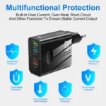 65W GaN 5-port USB C wall charger