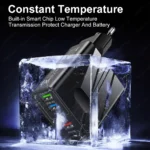 65W GaN 5-port USB C wall charger