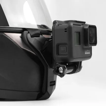 Action camera helmet chin mount kit with phone holder