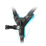 Action camera helmet chin mount kit with phone holder