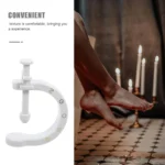 Adjustable C-shaped acupressure reflexology massager tool