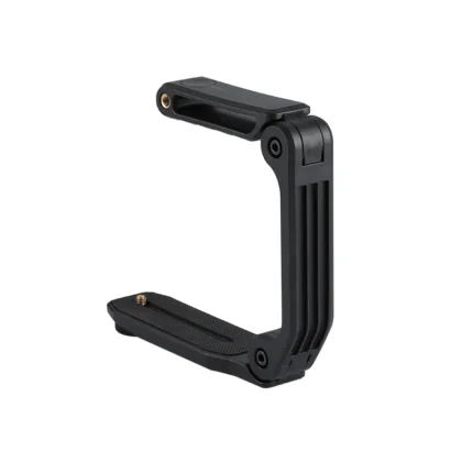 Adjustable camera cage rig with ergonomic handle and accessory mounts
