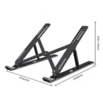 Adjustable foldable laptop stand for ergonomic comfort and cooling