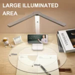 Adjustable LED desk lamp with stepless dimming and 3 color temperatures