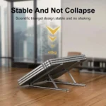 Adjustable portable laptop stand with cooling