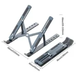 Adjustable portable laptop stand with cooling