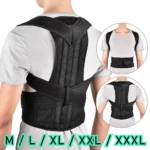 Adjustable posture corrector back brace with spinal support