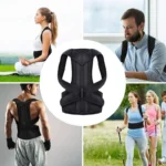 Adjustable posture corrector back brace with spinal support