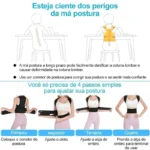 Adjustable posture corrector back brace with spinal support