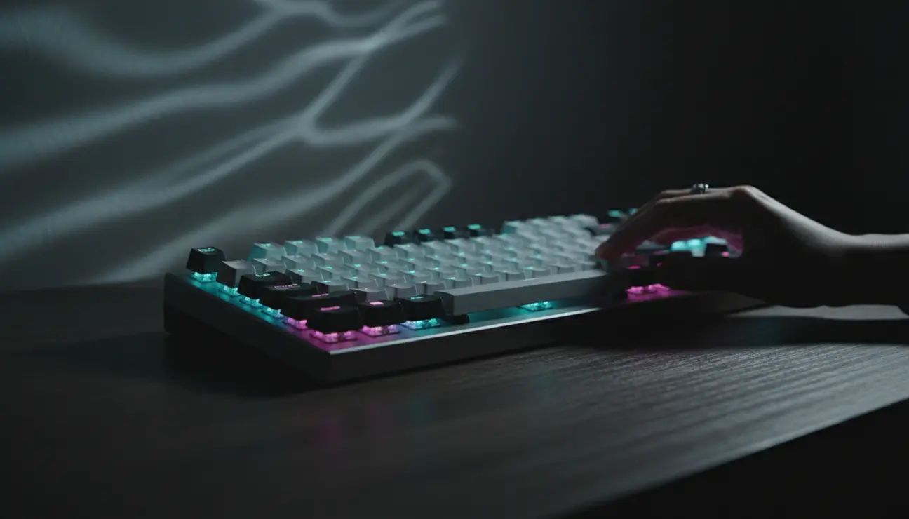 Zentic AuraKey keyboard with aesthetic ambient lighting.