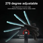Alloy motorcycle phone mount 360 degree rotation handlebar