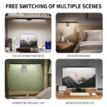 Anti-glare monitor light bar with touch control for desk