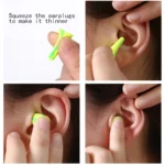 Antibacterial washable foam sleeping ear plugs
