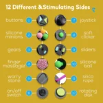 Multi-sensory fidget toy for anxiety relief and focus