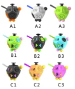 Multi-sensory fidget toy for anxiety relief and focus