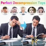 Transformable robot fidget toy for stress relief & play