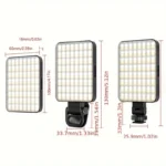 Bi-Color Dimmable LED Video Light with Clip for Laptop and Phone