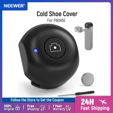 Compact Bluetooth camera shutter remote cold shoe mount